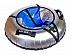 Санки надувные Тюбинг Neo сине-серый металлик, диаметр 105 см.  - миниатюра №1